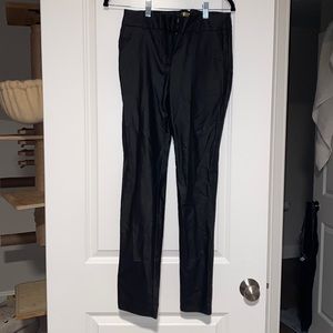 Faux leather pants